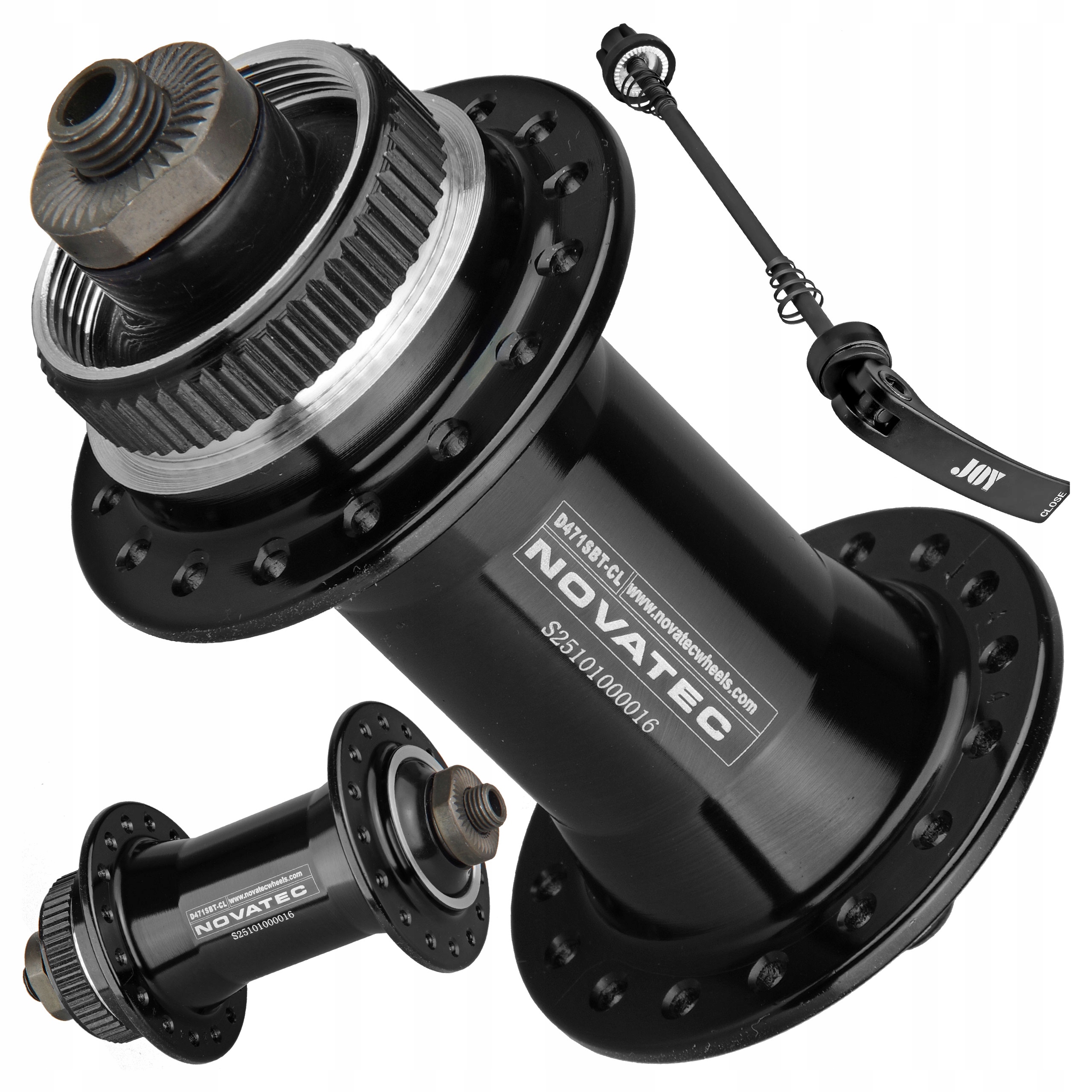 Przednia Piasta Novatec NT-D471SBT-CL CenterLock 9x100 mm Maszynowe 32H Qr