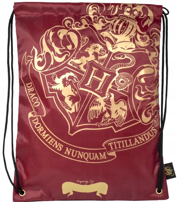 WOREK ZE SZNURKAMI PLECAK TORBA NA PLECY NA BUTY HARRY POTTER HERB HOGWARTS
