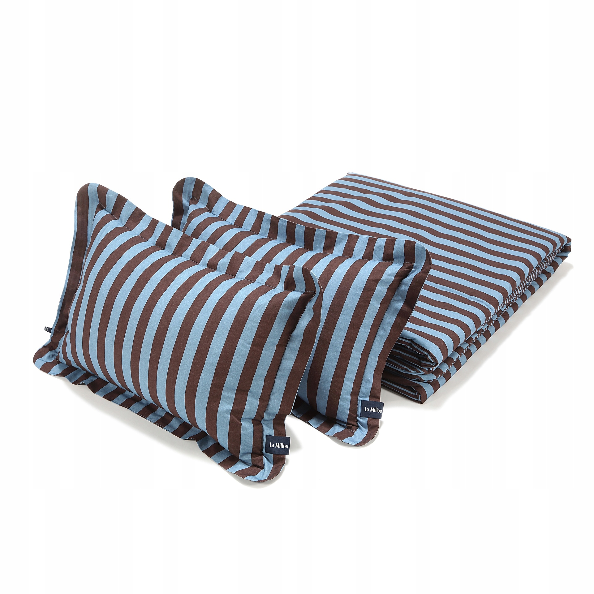 La Millou Komplet Pościeli Bawełnianej Stripes Blue