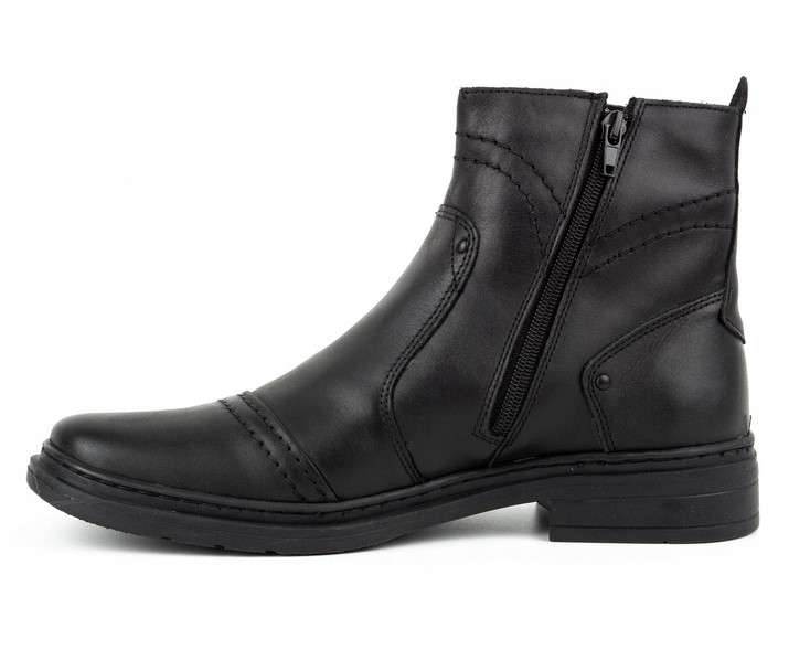 BUTY ZIMOWE SKÓRZANE OCIEPLONE 252S CZARNY 41 Marka Polbut