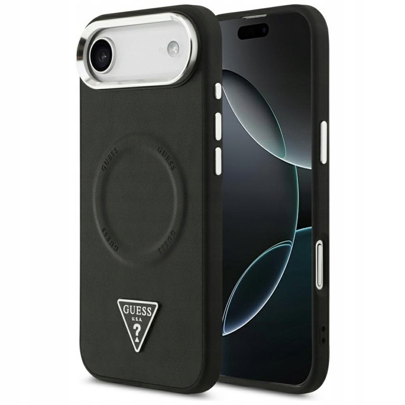 Guess Triangle Logo MagSafe Pouzdro pro iPhone Air (černé) Guess