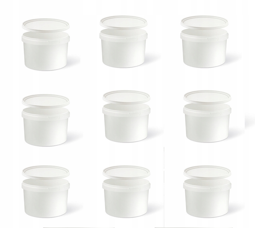 8x POJEMNIK PLASTIKOWY Z PRZYKRYWKĄ 0,55 l BOLL