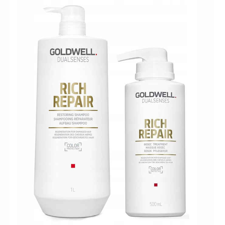 Dualsenses Rich Repair zestaw: szampon 1000 ml + maska 500 ml