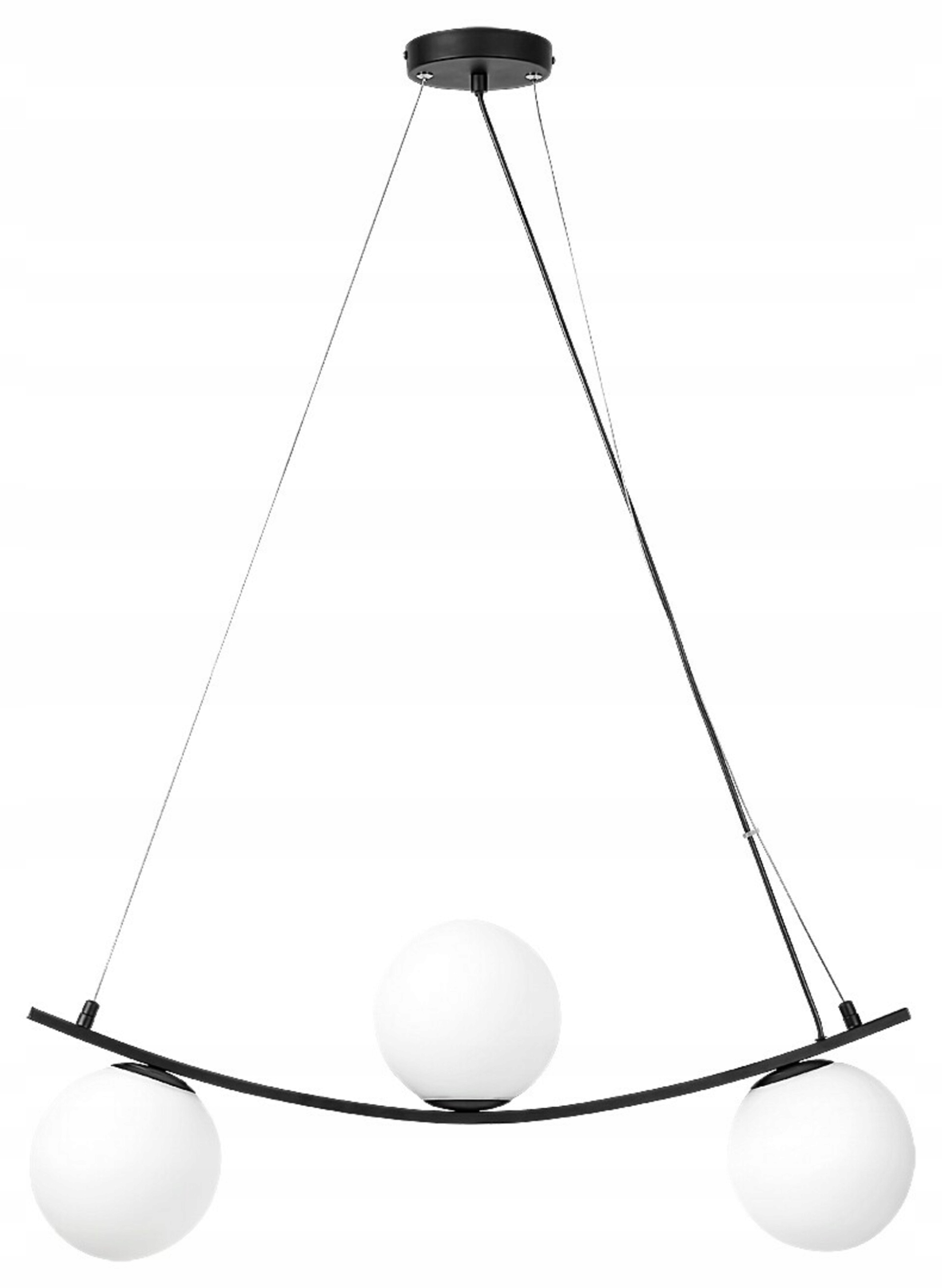 Rabalux Aslan 3469 závesné svietidlo E14 3x max 5W matná čierna/sklo IP20