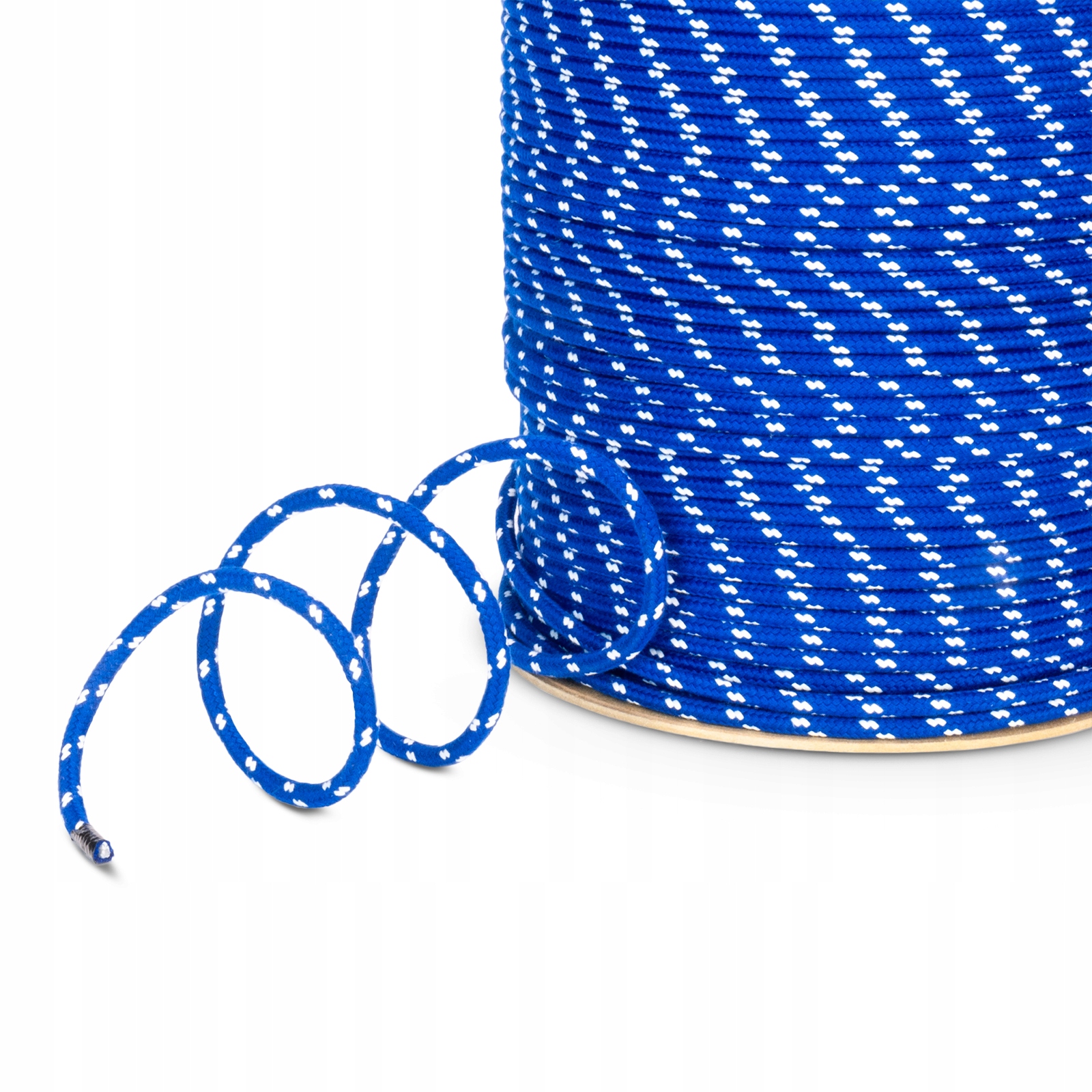 Polyesterové vlnité lano Elana 12 mm modré s bílými skvrnami 90 m