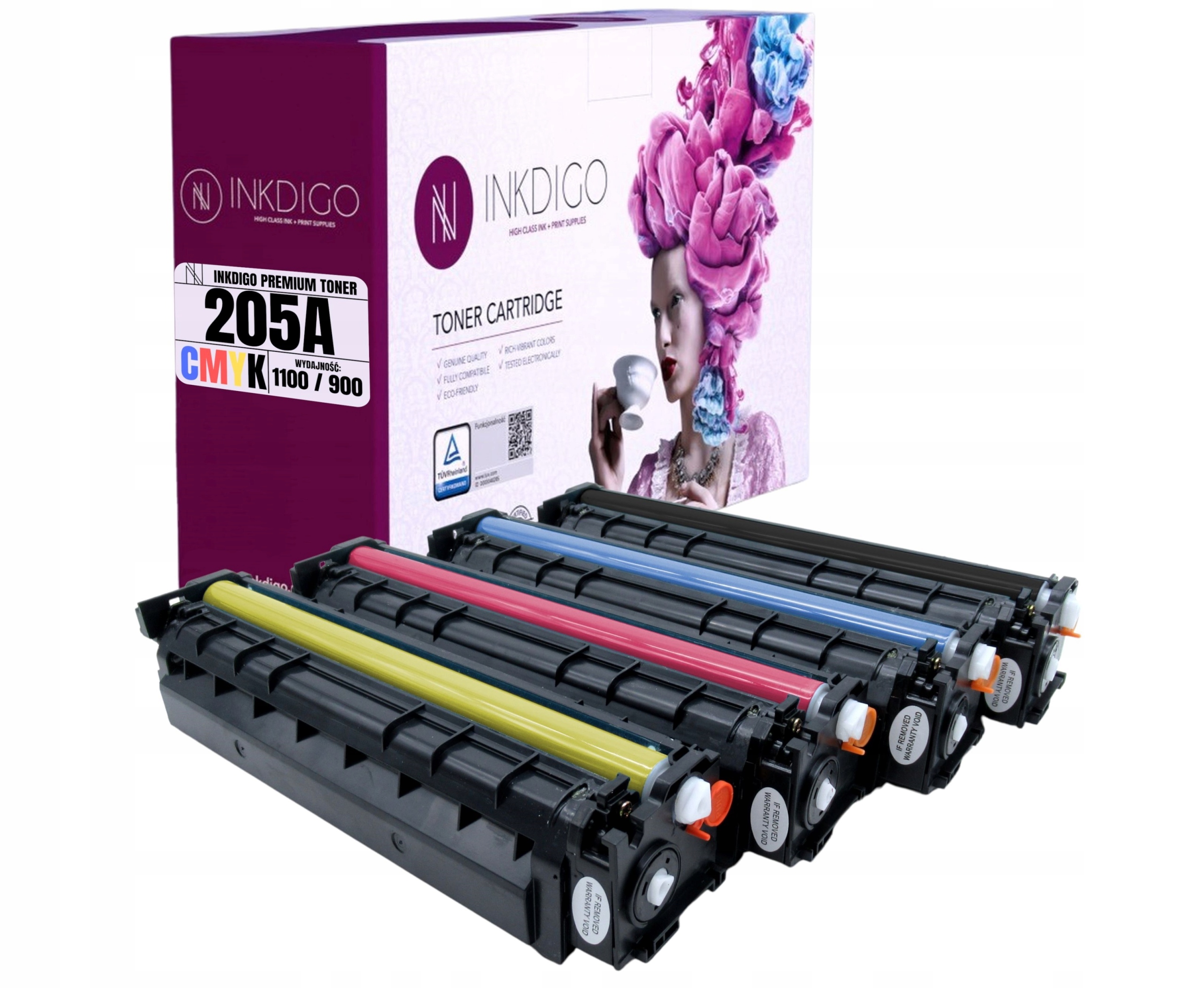4x Toner Do Hp M180n M181fw 205A CF530A-CF533A