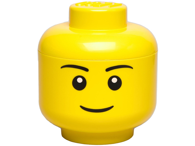 

Pojemnik na Lego mini głowa Chłopiec Żółty