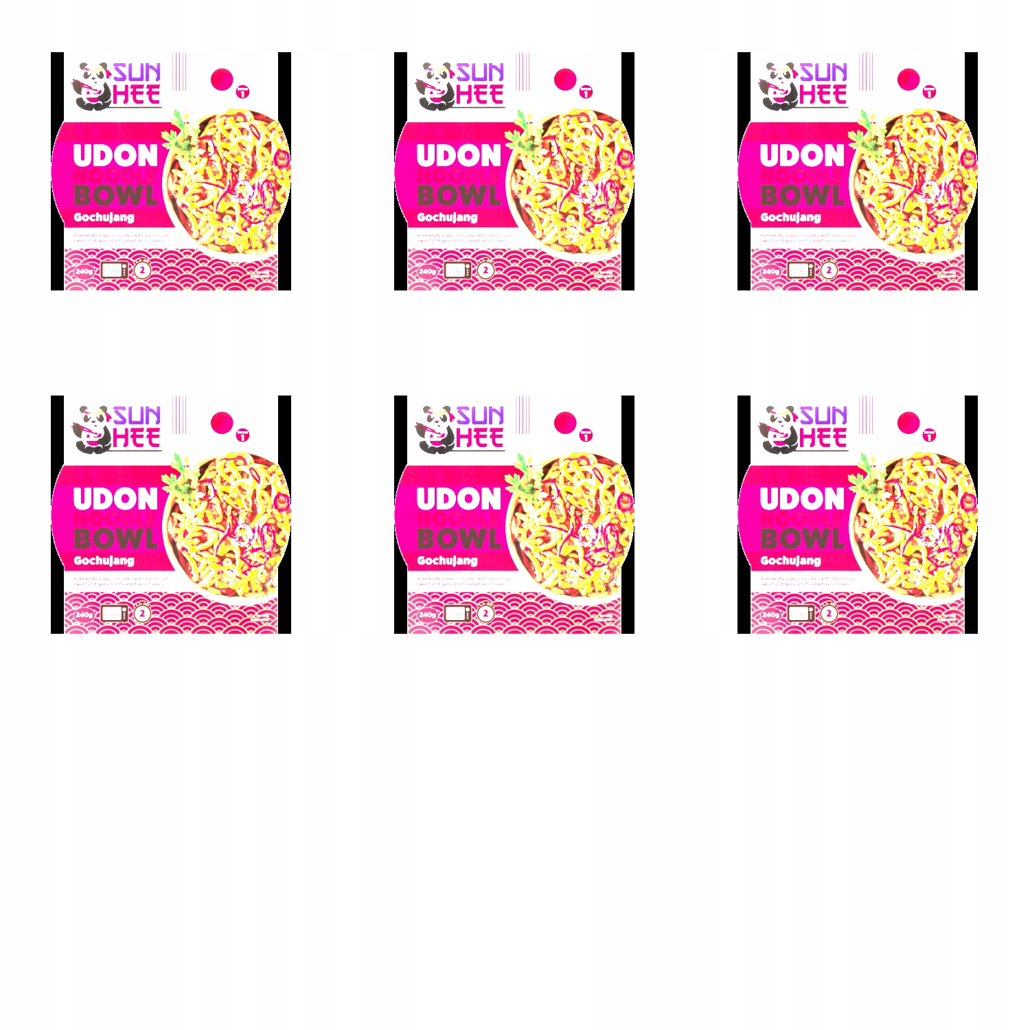 Levně 6x 240g Sun Hee udon bowl gochujang Karton