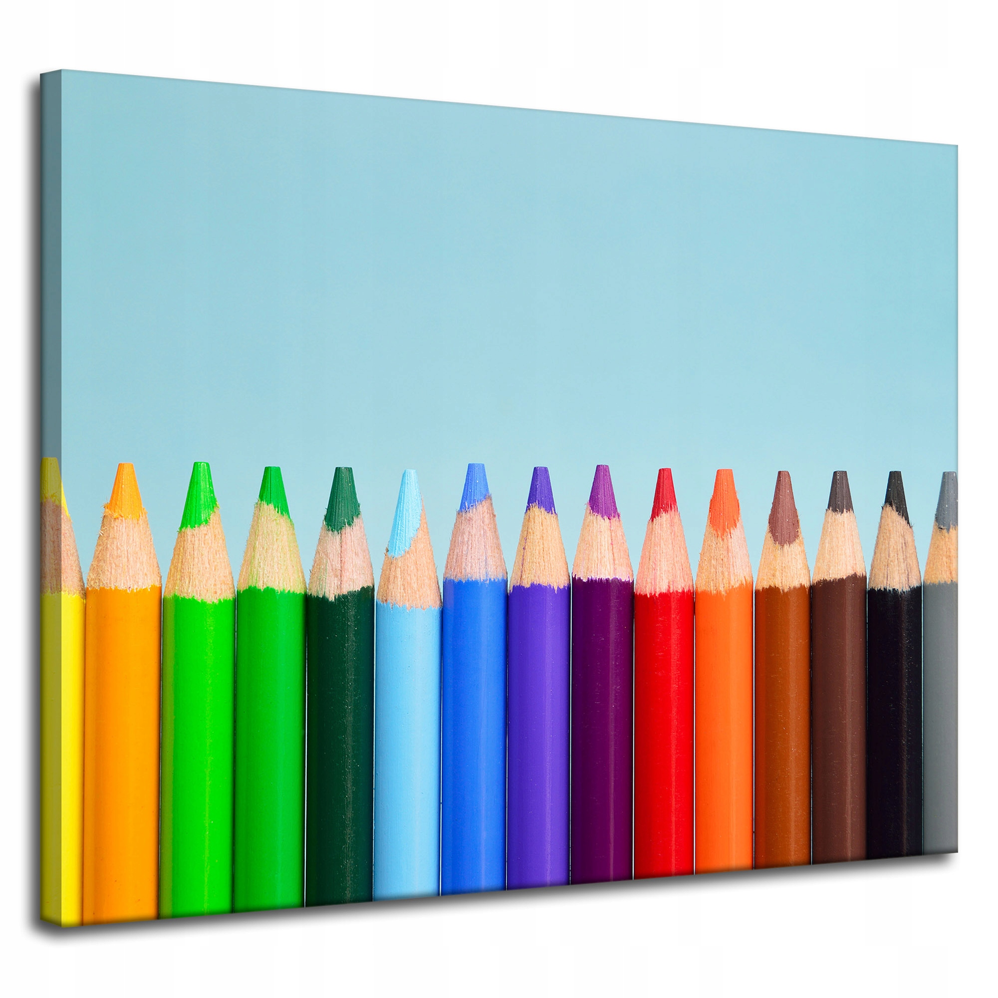 Obraz na plátně Duhové Pastelky 100x80