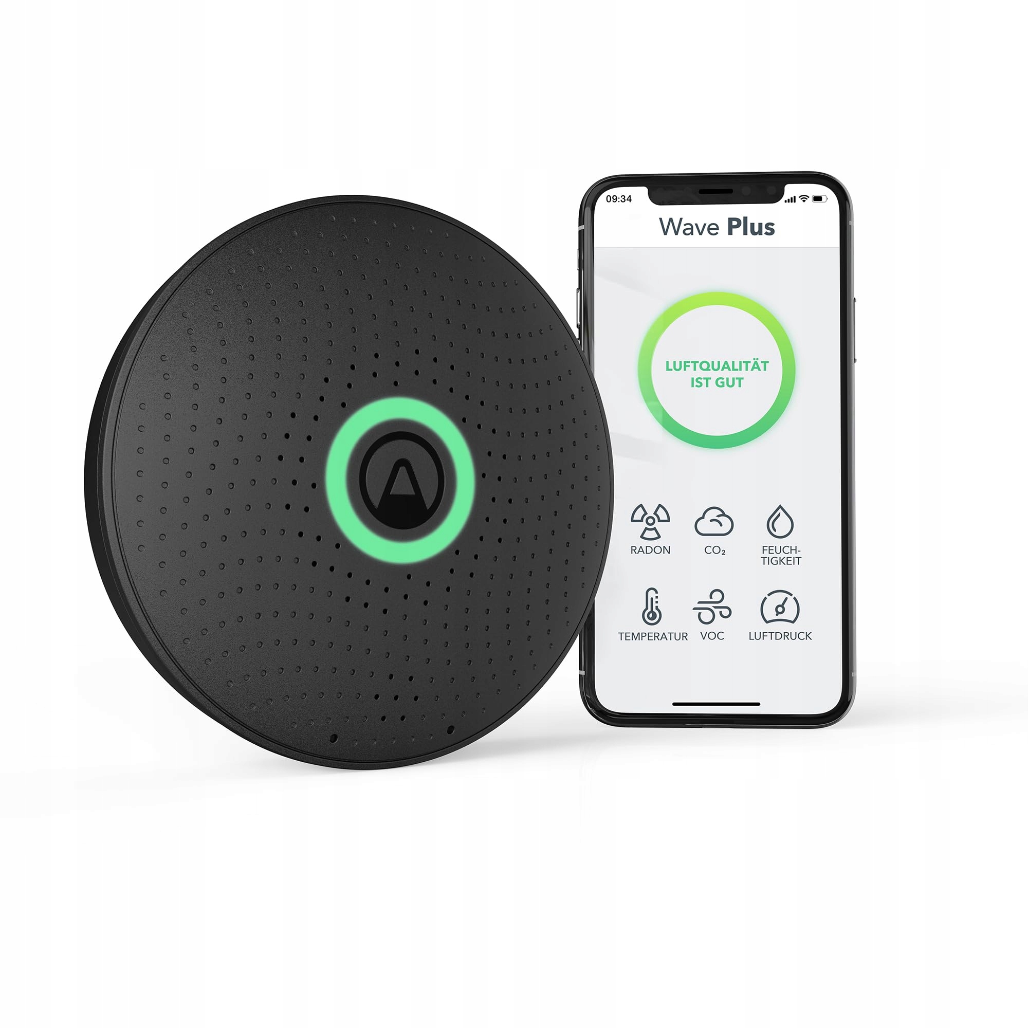 Airthings 2911 Merač Radónu, Vlhkosti A Teploty