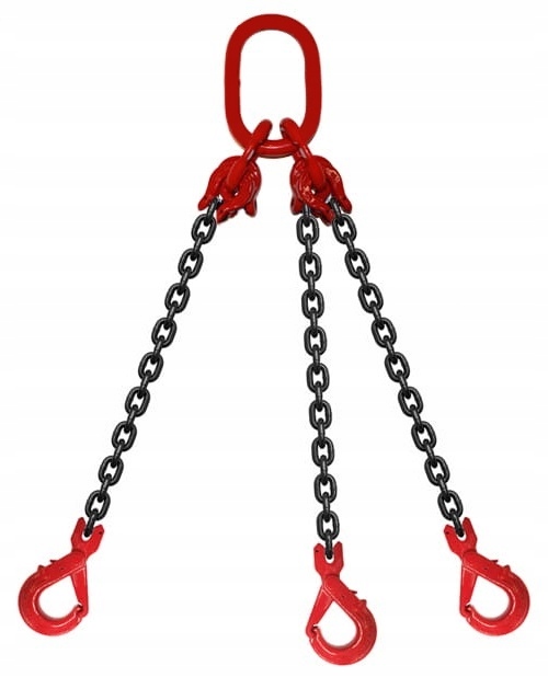 Zawiesie łańcuchowe 3C 10-8 6,7T dł. 3M hak bezpie