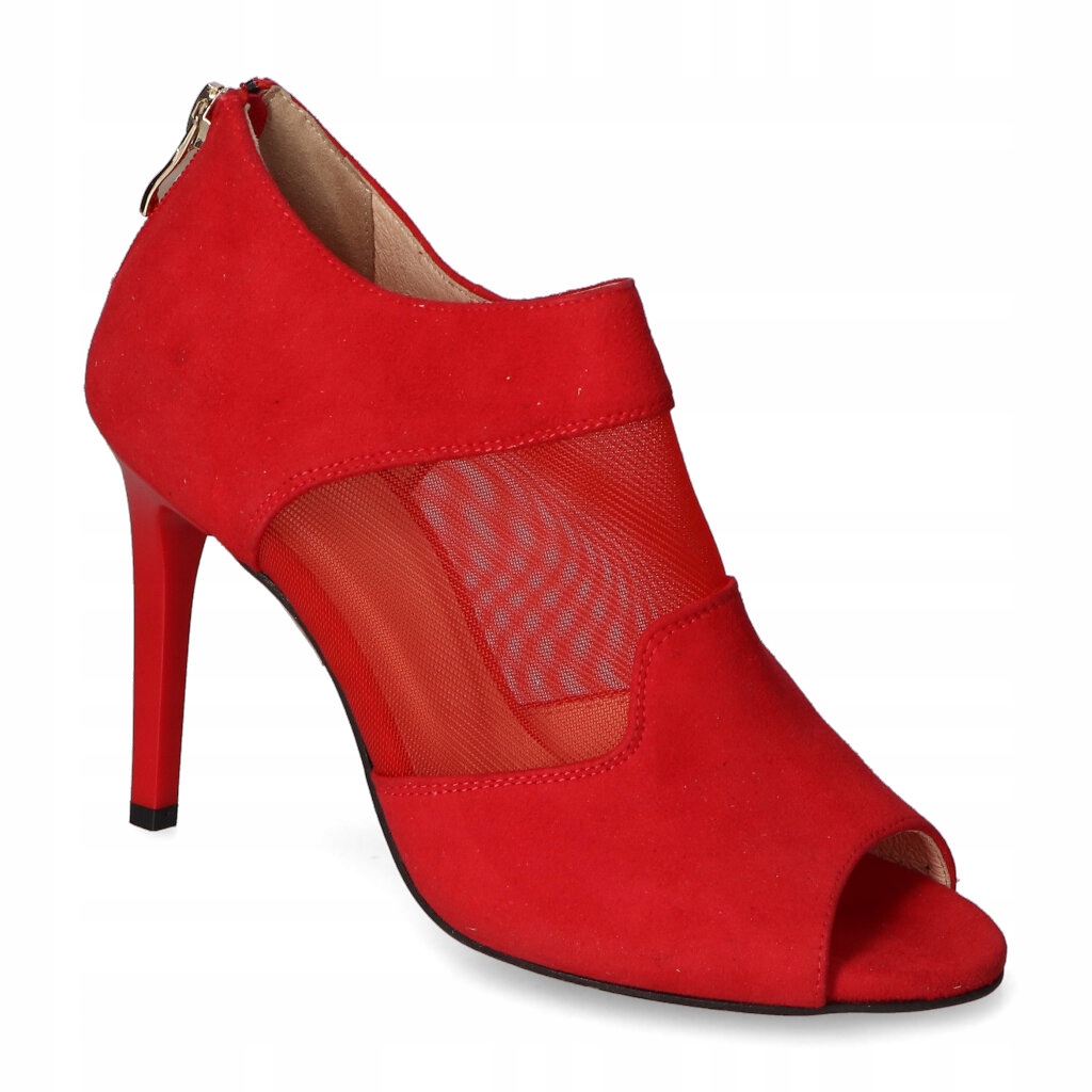 Kotníkové Boty Damiss 340 Červený semiš 37