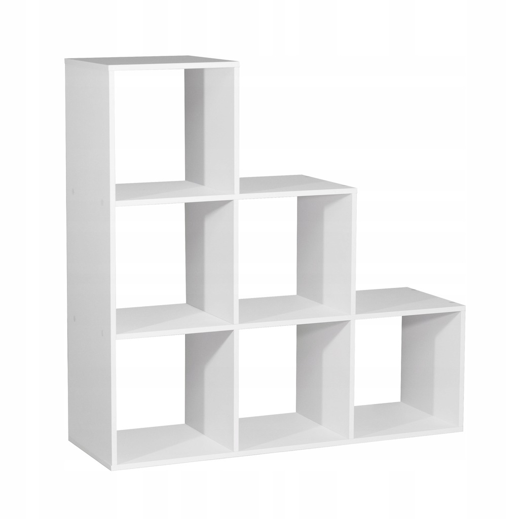REGAŁ PODŁOGOWY PÓŁKA NA ZABAWKI I WSZYSTKO BIAŁY 90,5x90,5x29,5 CM