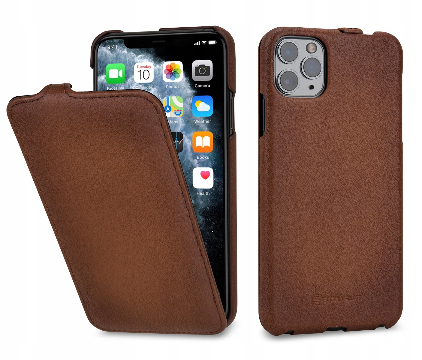 

Etui skórzane Stilgut klapka do iPhone 11 Pro Max