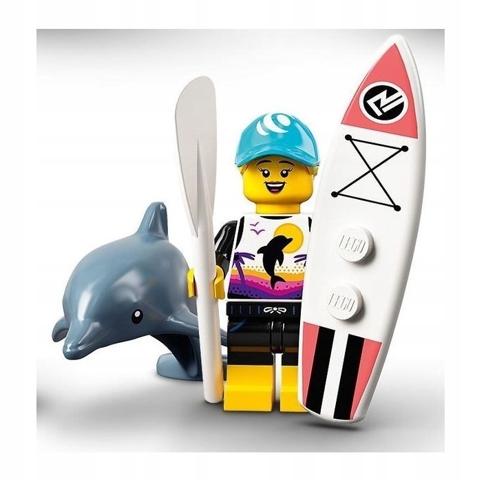

Lego Minifigures Seria 21 Surferka z delfinem
