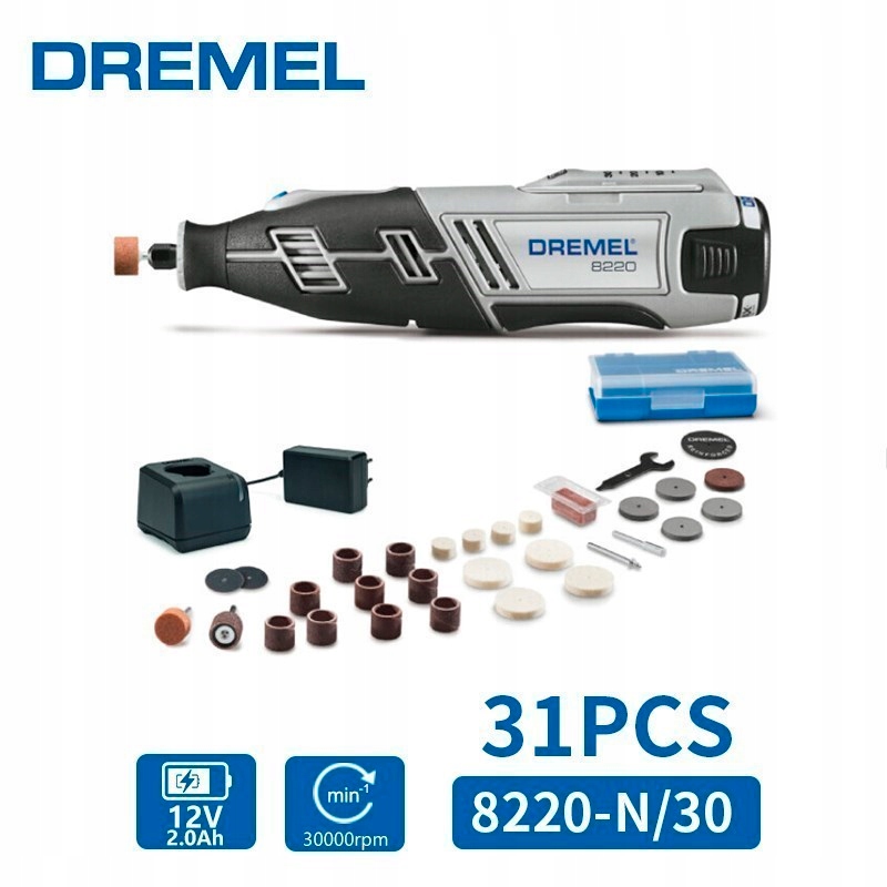 DREMEL Ens. Outil rotatif 12V, 28 mcx. 8220-1/28