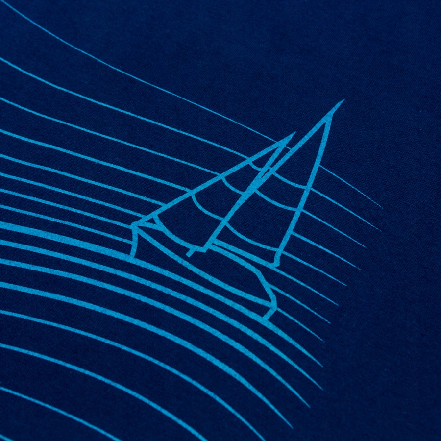 Koszulka turystyczna damska ŻAGLÓWKA granatowa S Marka inna