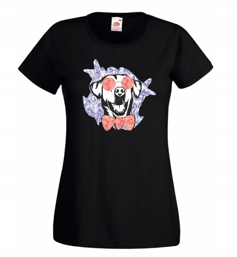 

Koszulka damska Labrador w Okularach Hipster r XXL