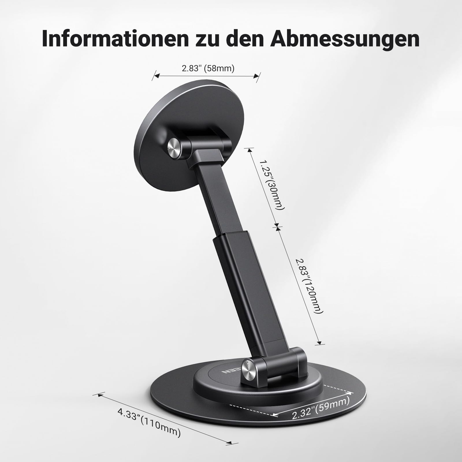 UGREEN Magnetyczny Stojak Na Telefon 360° Do iPhone 16 15 14 13 12 Pro Max — miniatura 8