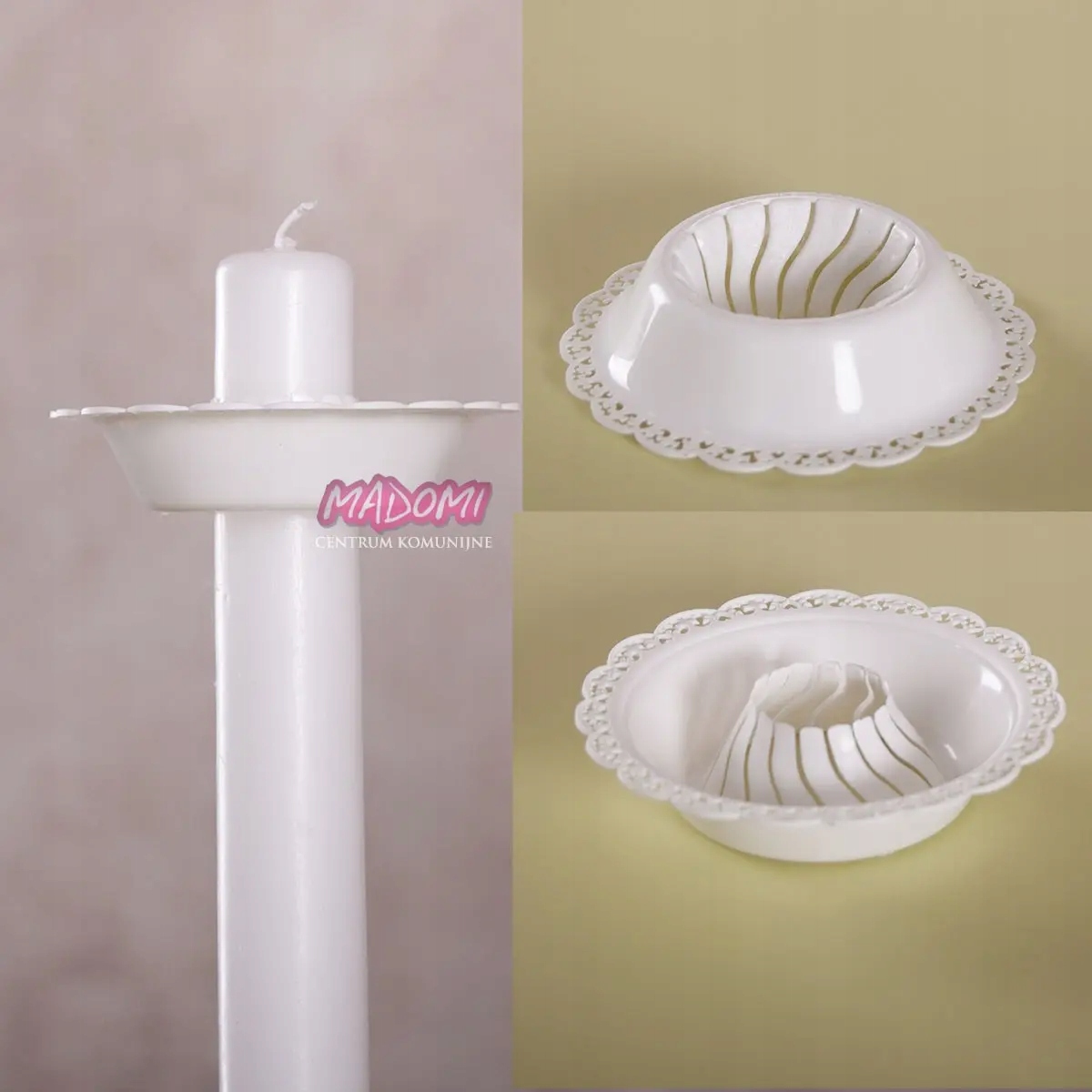 Okapnik do świecy gromnicy komunia chrzest OK1 Rodzaj świeca