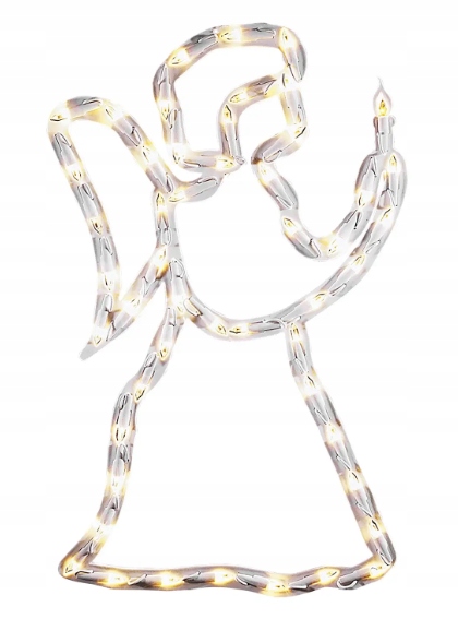 Ozdoba okienna kontur anioła LED CIEPŁE ŚWIATŁO Marka inna