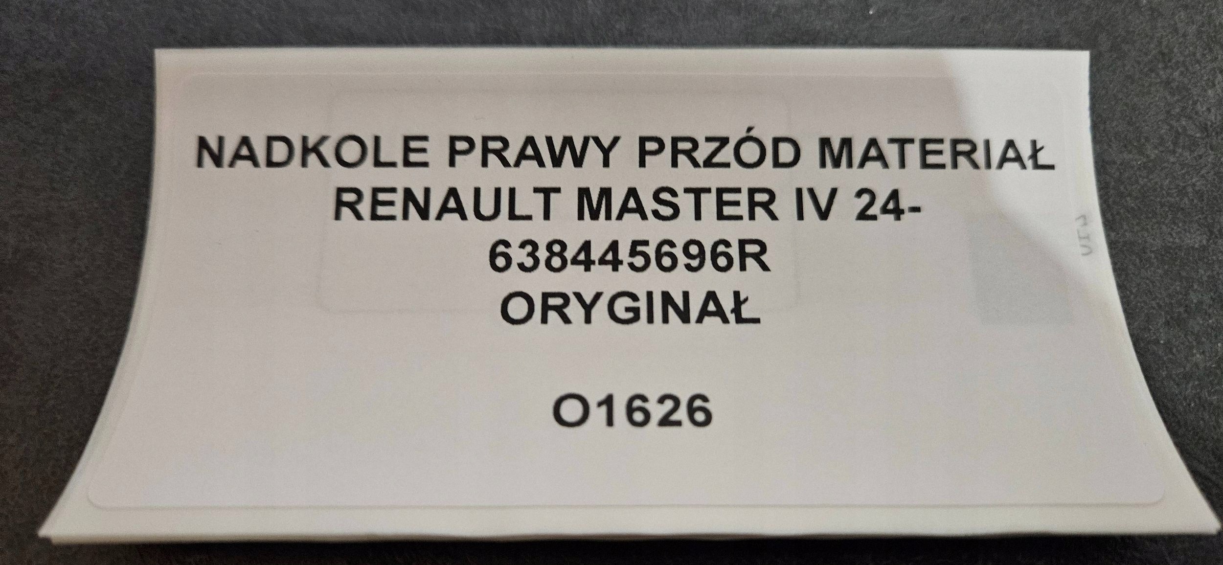 mudguard front right side Renault Master IV 638445696R
