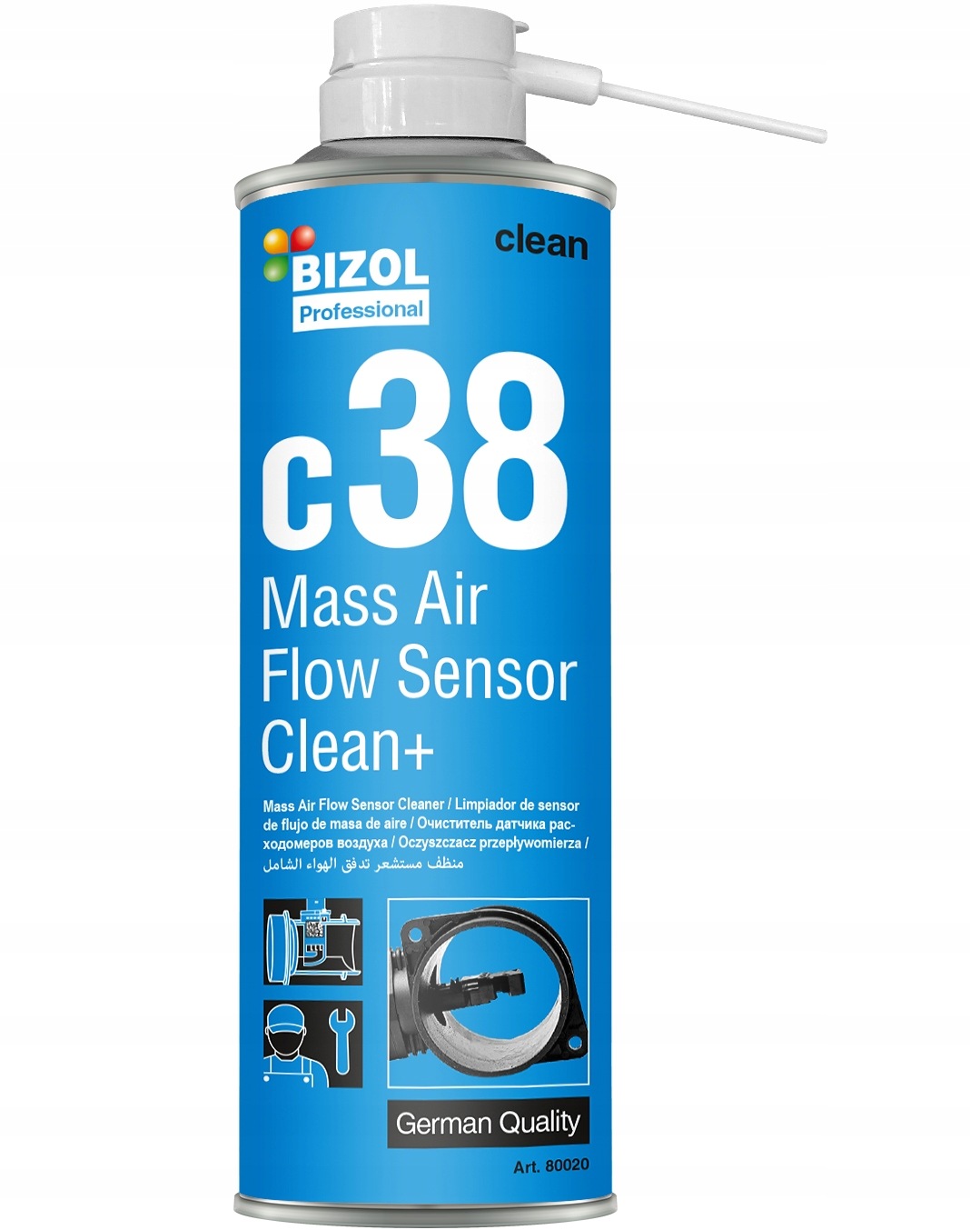 Bizol Flow Sensor Clean+ Preparat Do Przepływomierzy 300 ML