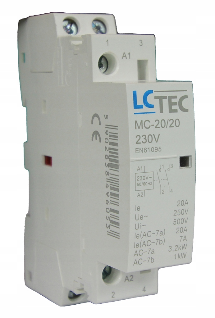 

Stycznik modułowy MC-20/20 20A 2xNO Lctec