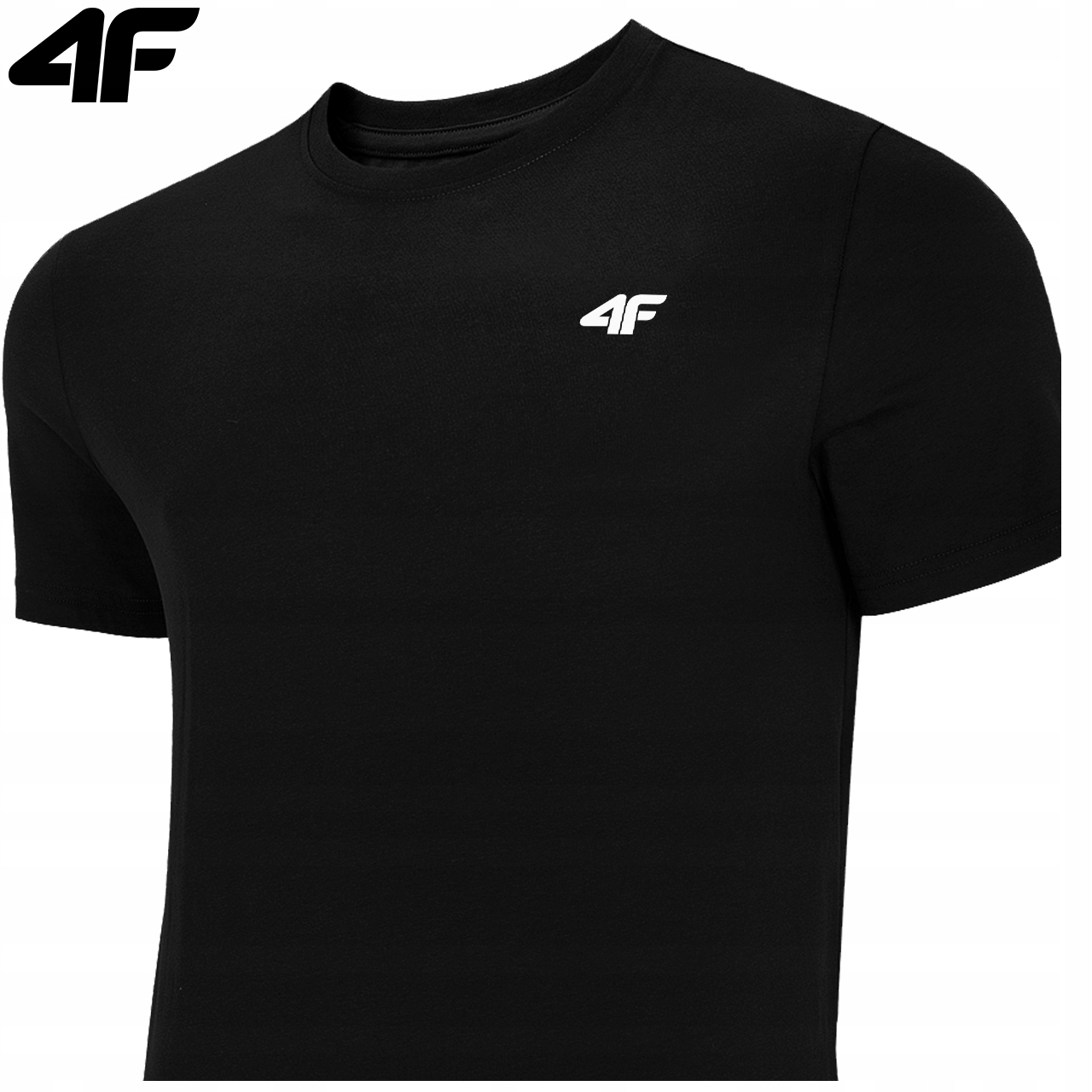 KOSZULKA MĘSKA 4F T-SHIRT BAWEŁNIANY PODKOSZULEK SPORTOWY CO DZIEŃ 3095 L Wzór dominujący logo
