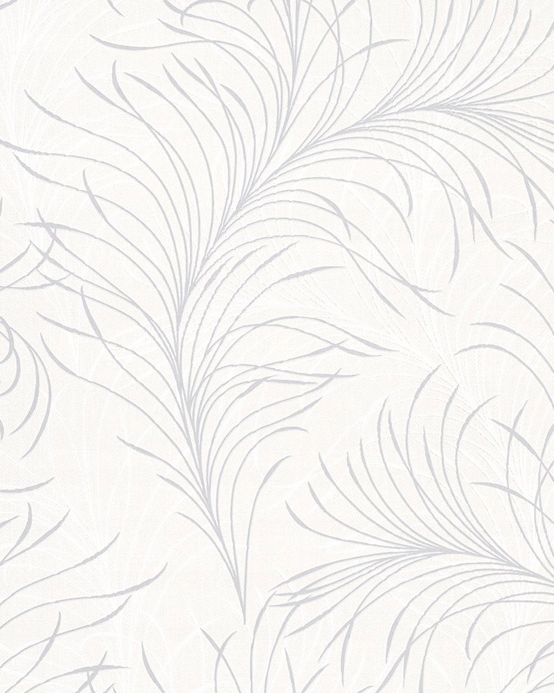 Světle béžová tapeta abstraktní šedý vzor peří tapety do obývacího pokoje