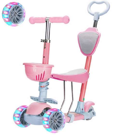 САМОКАТ TRÓJKOŁOWA БАЛАНСА СВЕТОДИОДНЫЙ ИНДИКАТОР 4w1