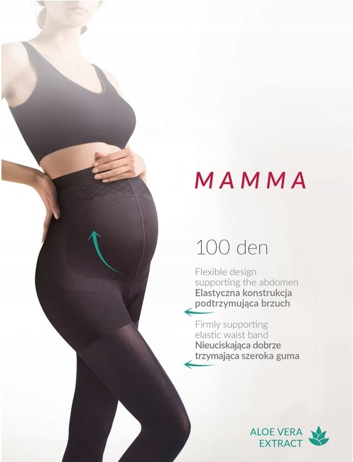 Колготки для беременных Gabriella MAMMA 100 DEN NERO 4-L