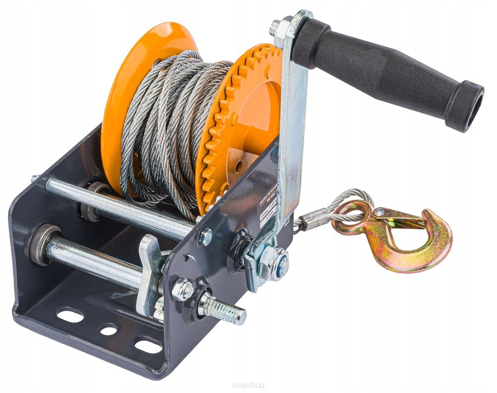 LINOWA WCIĄGARKA WYCIĄGARKA KORBOWA RĘCZNA 1133KG 10M NA KORBĘ 2500LBS Kod producenta PM-WRC-1133T / PM1268