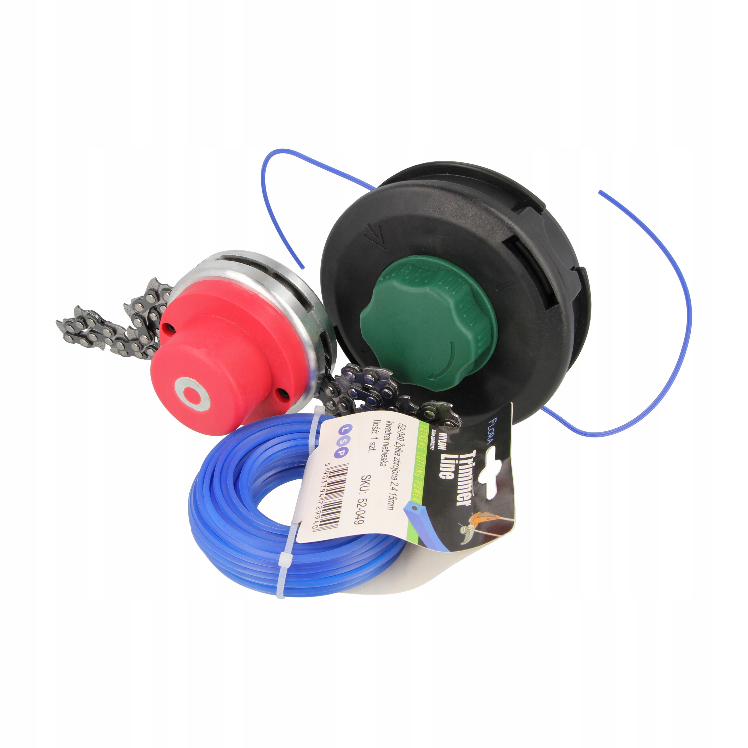 

Głowica żyłkowa z żyłką głowica z łańcuchem zestaw