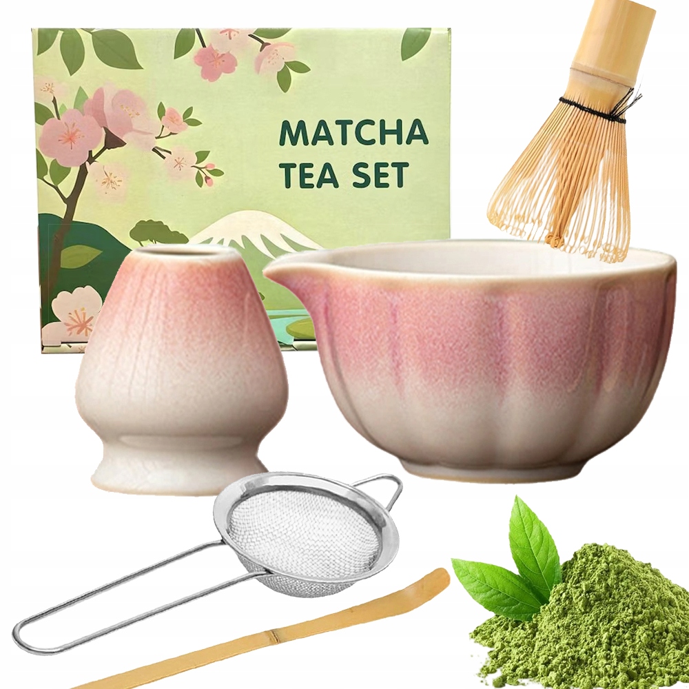 Levně 5V1 Bambusový Dárková Sada Na Čaj Matchy Chashaku Šlehací Metla Lžíce
