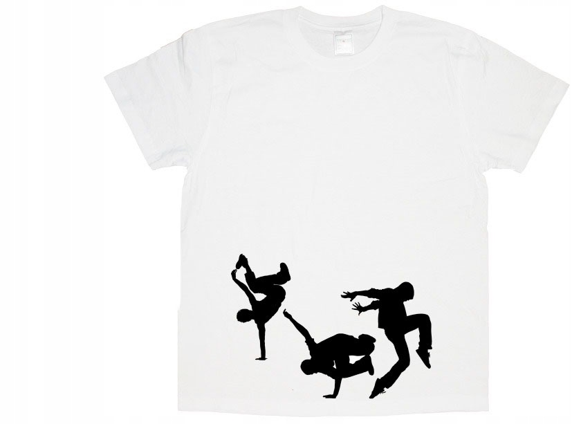 

Męska Koszulka Taniec Hip Hop Breakdance t4a