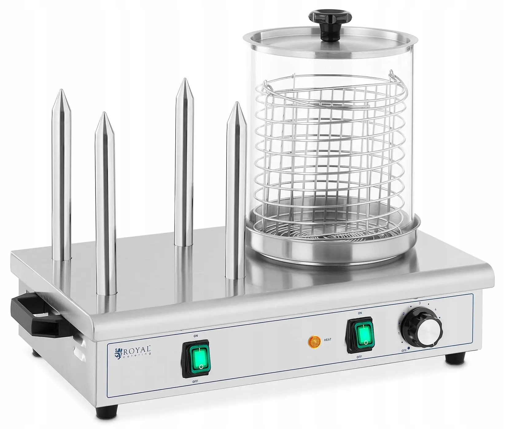 Ohřívač párků v rohlíku 550W Royal Catering Rcphw 650 10012002