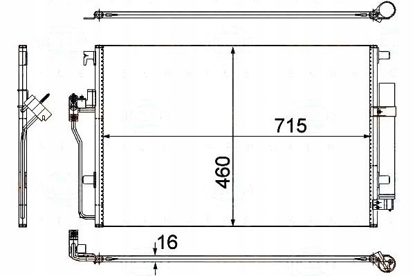 Behr Hella конденсатор 38013633AA A9065000054 906500