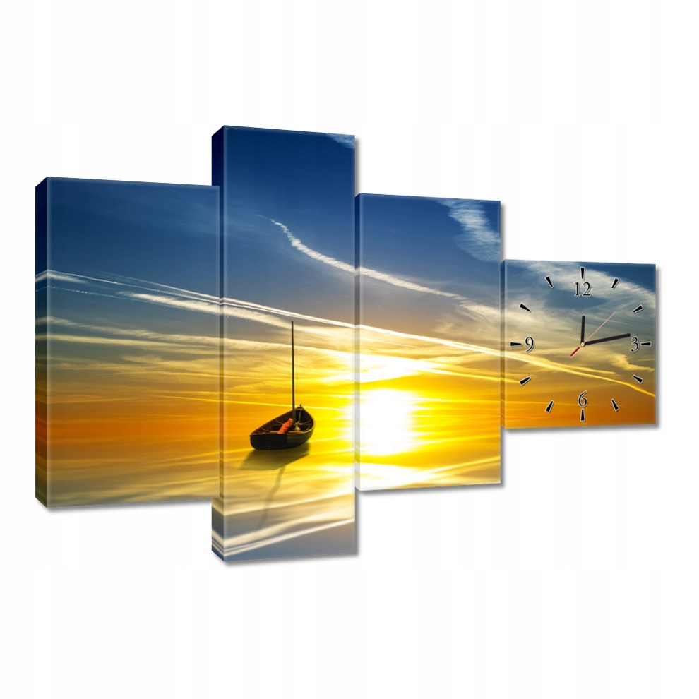 

Zegary ścienne 100x70 Widok Łódka