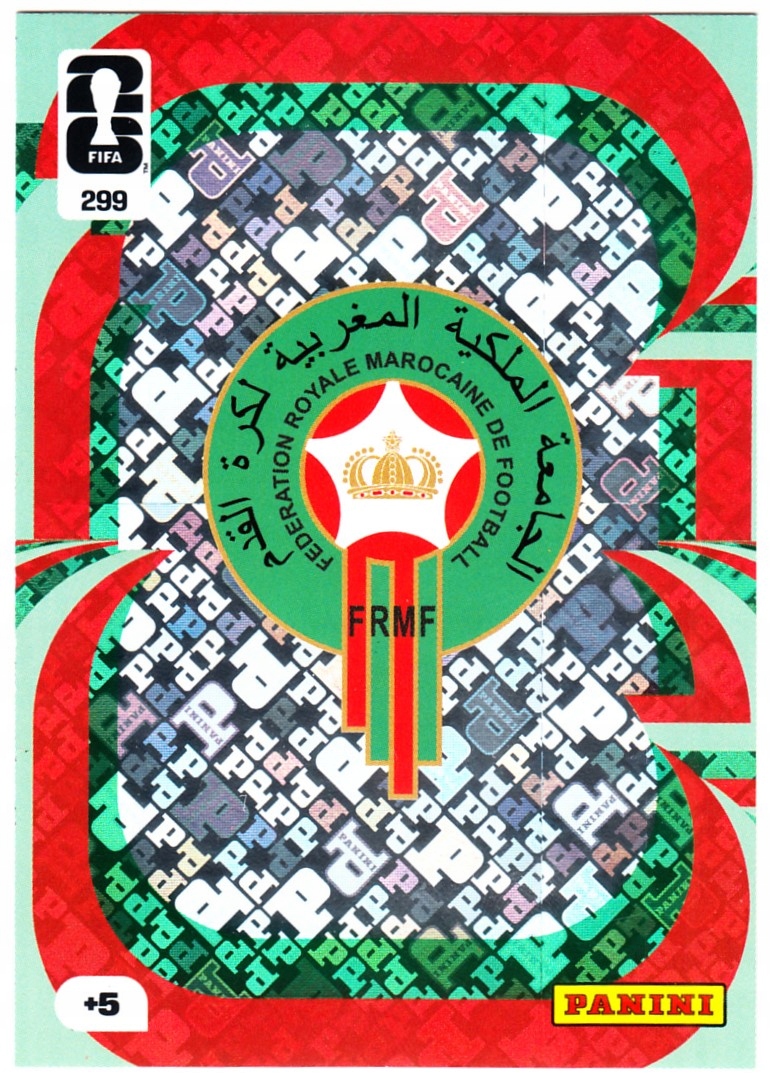 Karta Kolekcjonerska Panini Fifa World Cup 2026 Team Crest Maroko 299