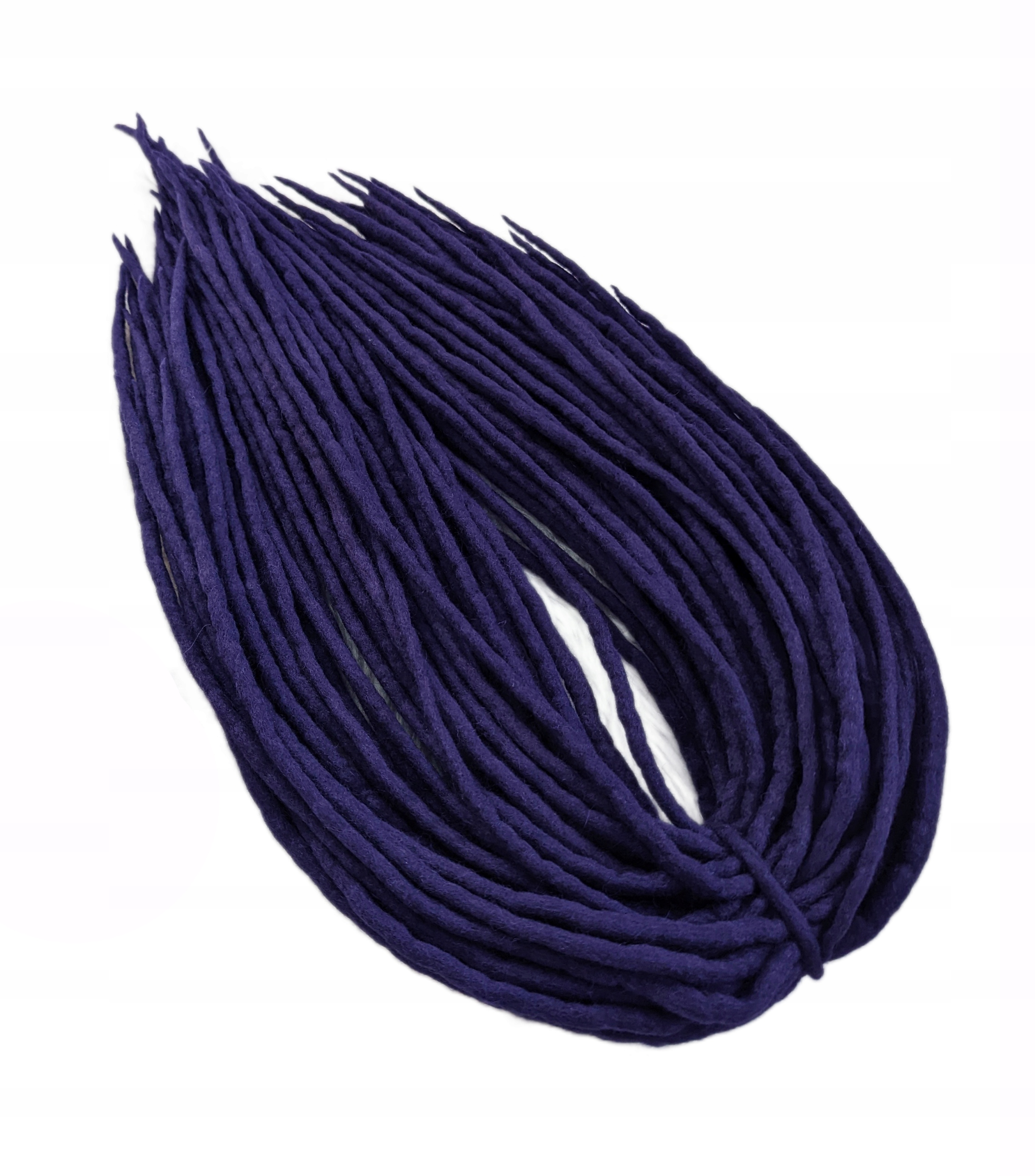 Dredloky Dredy vlněné, ručně vyráběné, fialové, Magický Ametyst, 40 kusů