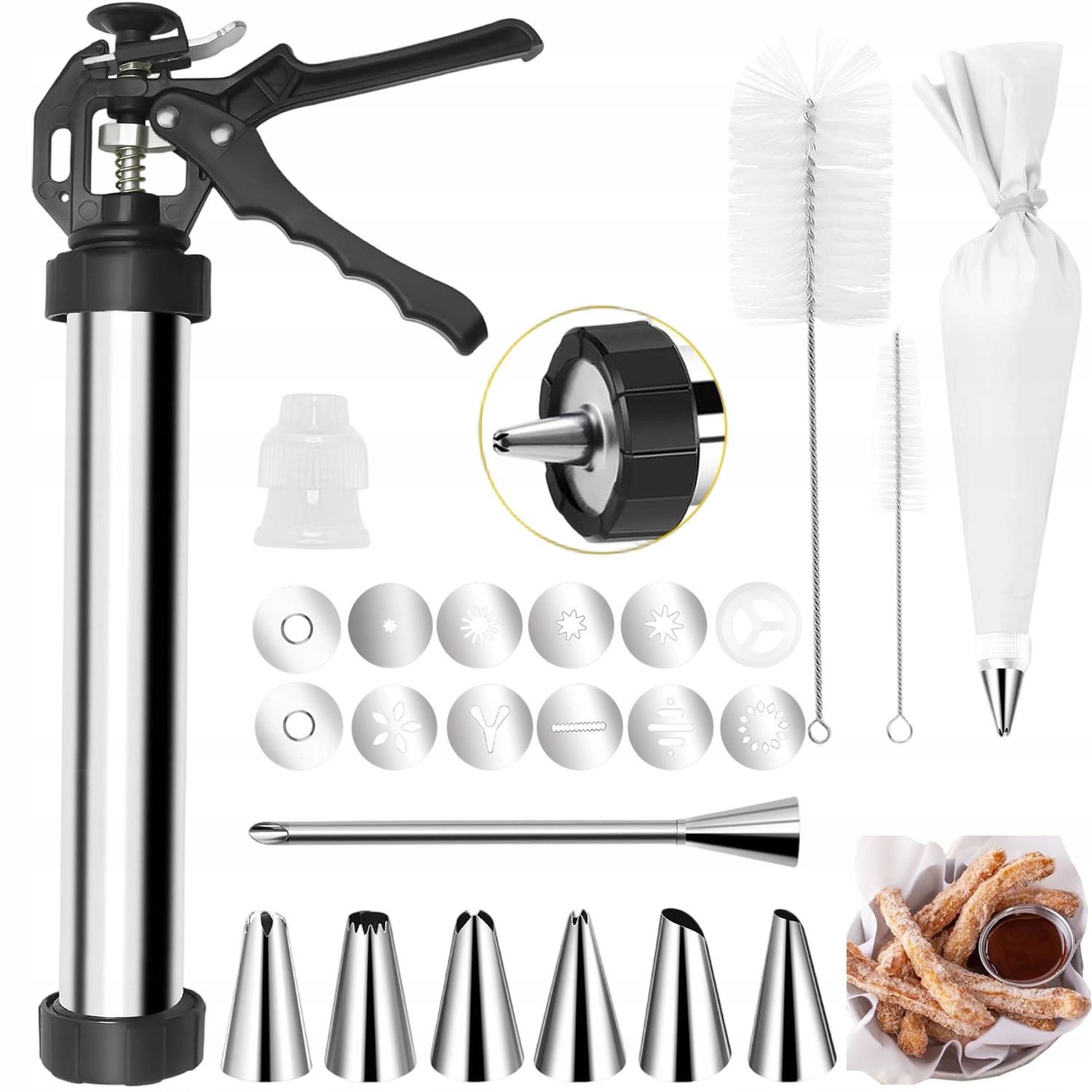 Churro Maker, Lis Na Sušenky Z Nerezové Oceli, Pro Domácí Churros