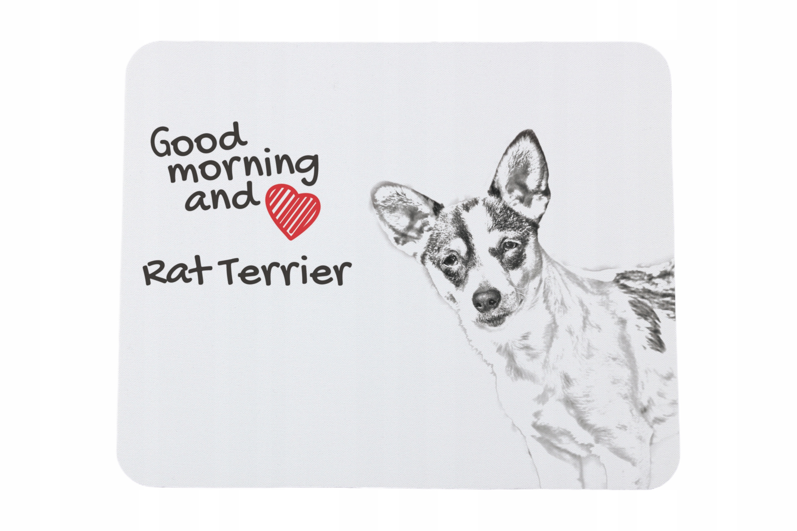 Rat Terrier podkładka pod myszkę z nadrukiem, personalizowana podkładka z