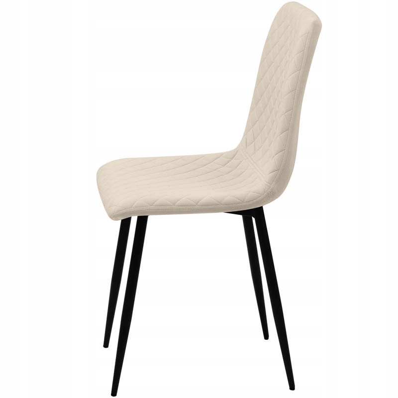 KRZESŁO TAPICEROWANE PIKOWANE DO SALONU JADALNI Szerokość mebla 44 cm