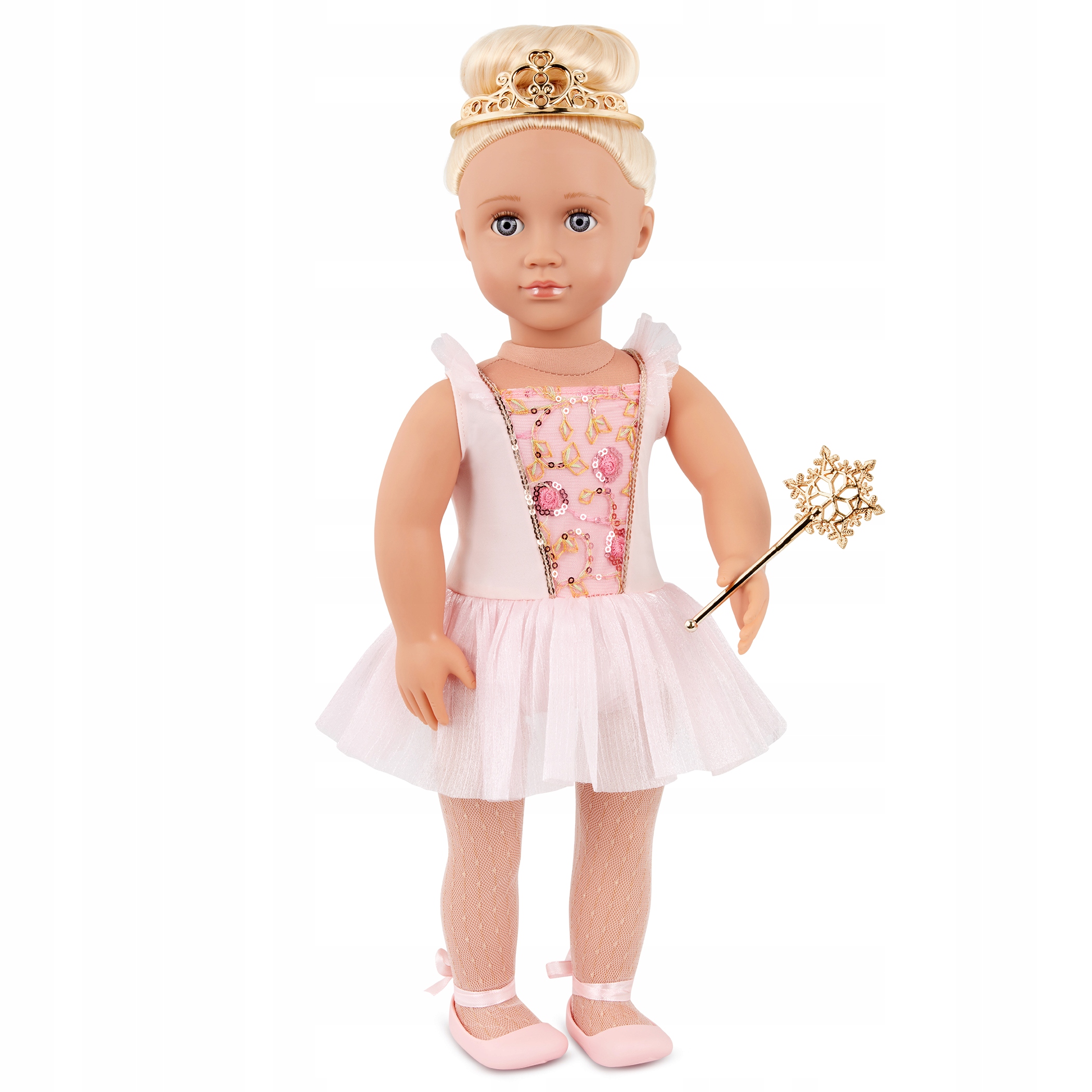 Lalka w stroju baletnicy Lalia 46cm tancerka tiara różdżka Our Generation