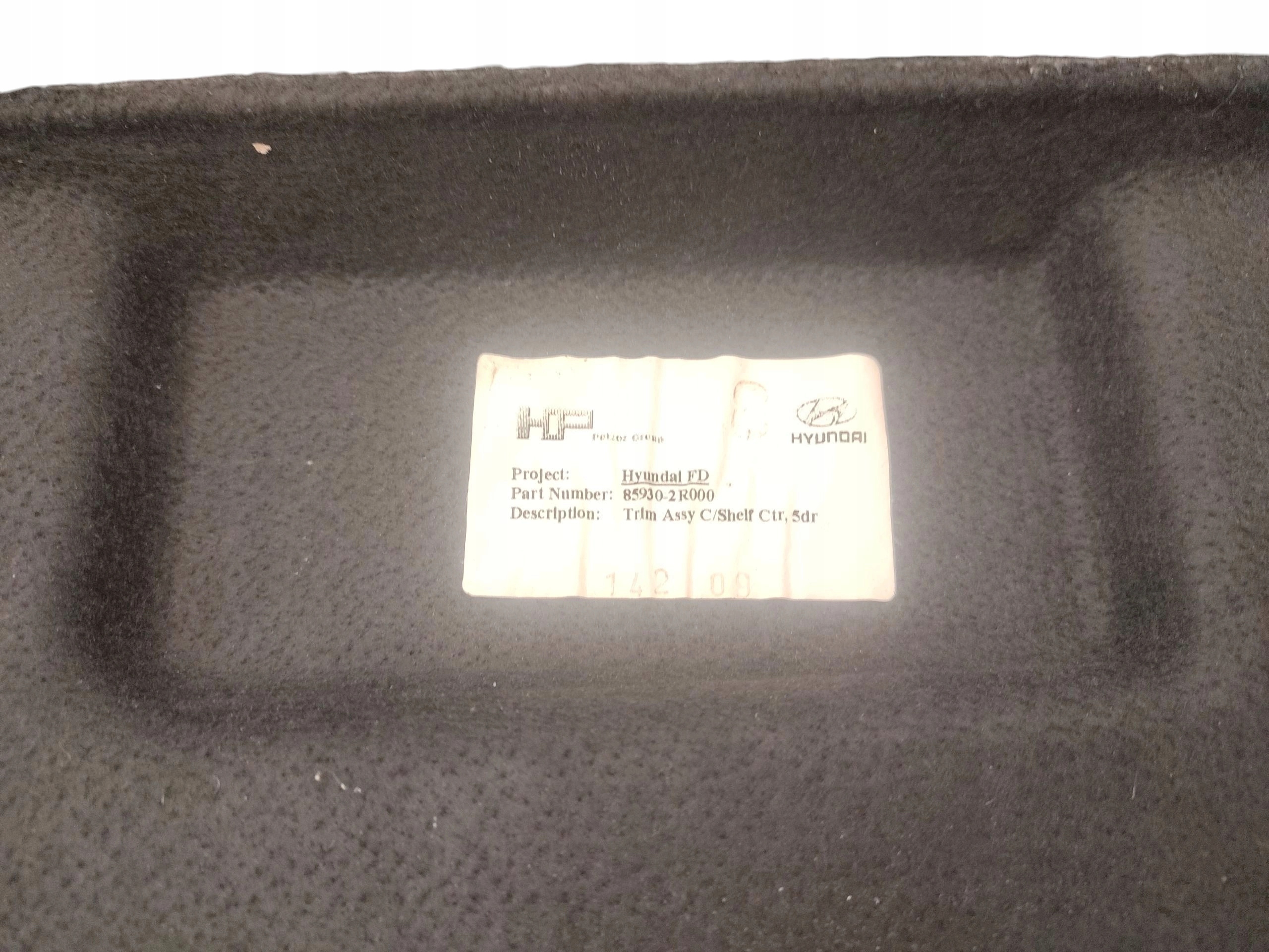 plato boot HYUNDAI I30 and (2007-2010) HATCHBACK 85930-2R000
