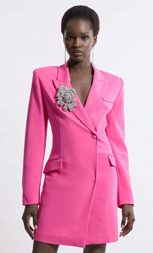 Karen Millen Petite Šaty Růžové 38 B_f