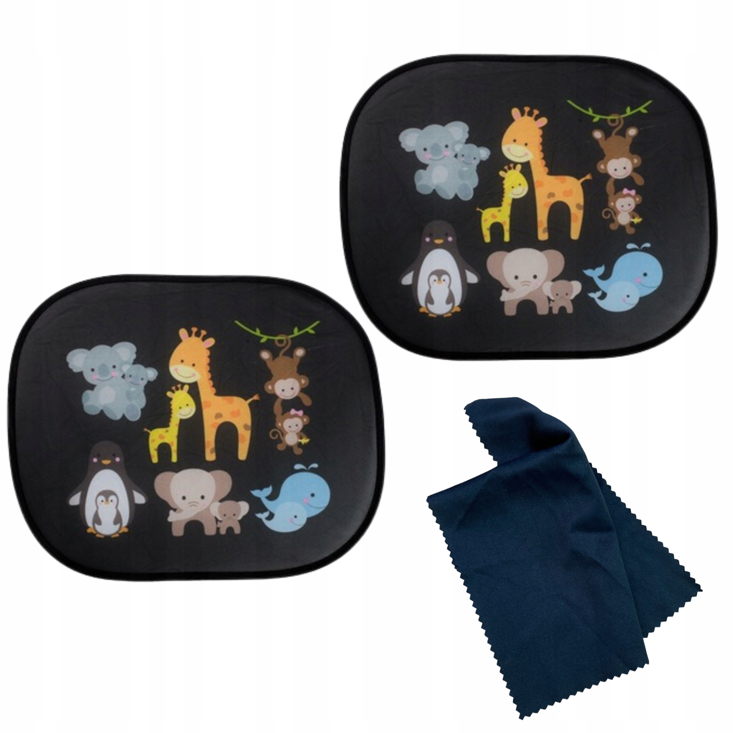 2X OSŁONA PRZECIWSŁONECZNA OKNA SAMOCHODU MAŁPKA