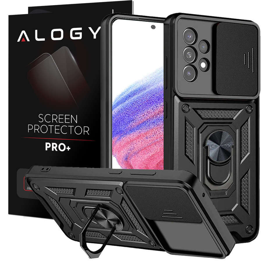 

Etui Alogy Ring Camshield Do Galaxy A53/ 5G +szkło