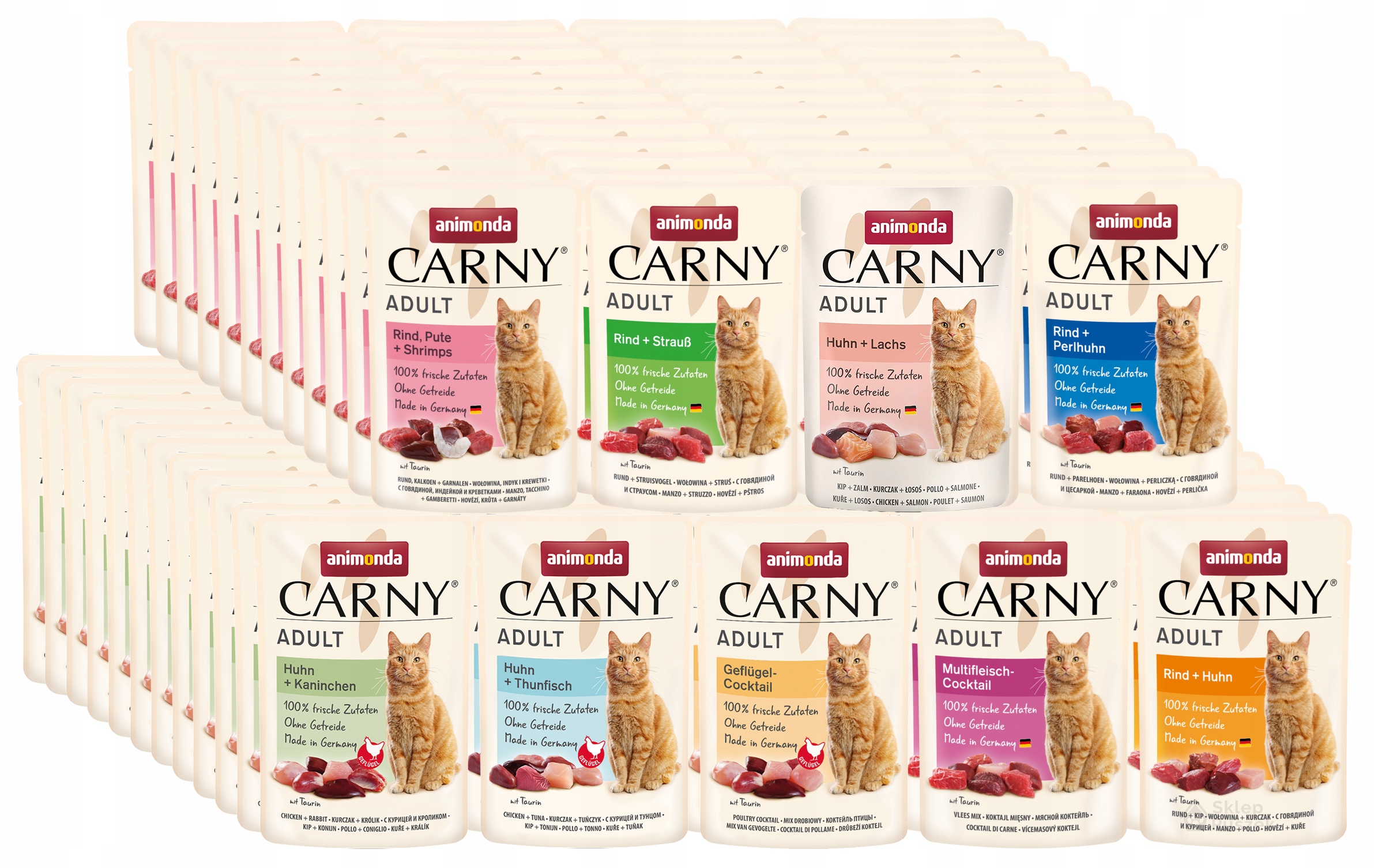 Animonda Carny Adult kapsička Set 96x85g – mix chutí